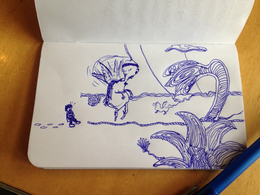 The thread connects new and old ideas.